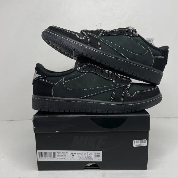 Nike Air Jordan 1 Retro Low SP Travis Scott “Black Phantom” 2023 - Picture 1 of 4